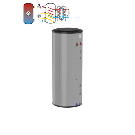 Máy nước nóng bơm nhiệt bằng thép không gỉ bằng năng lượng mặt trời FlexTherm WPS-E