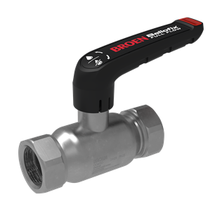 BROEN BALLOFIX® FULL FLOW BALL VALVE - GALVANIZED STEEL - LOW STEM (FEMALE X FEMALE)
