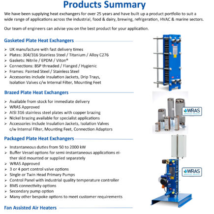 Packaged Plate Heat Exchangers