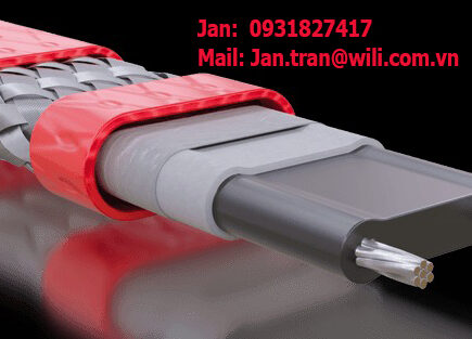 Self regulating Heating Cable 50W/m Self regulating Heating Cable 53W/m regulating Heating Cable 29W/m, Self regulating Heating Cable 60W/m Self Regulating Heating Cable HSX Cáp Sấy Tự Điều Chỉnh, Dây Điện Trở Thermon USA
