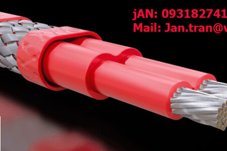 Self regulating Heating Cable 14W/m Self Regulating Heating Cable HTEK, Cáp Sấy Tự Điều Chỉnh, Dây Điện Trở Thermon USA