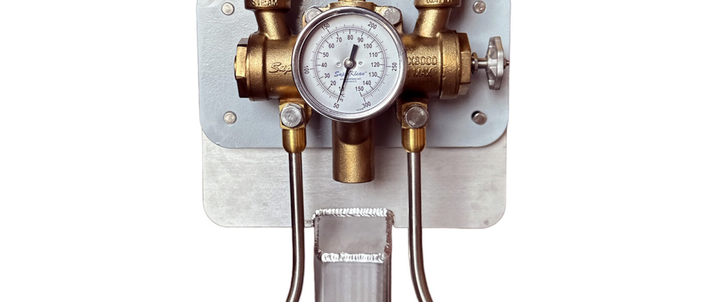 bộ trộn hơi nước và nước lạnh bằng đồng