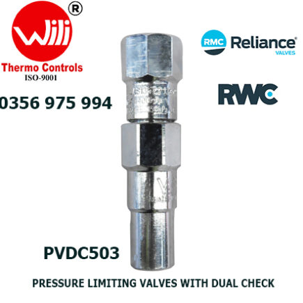 PRESSURE LIMITING VALVES WITH DUAL CHECK
